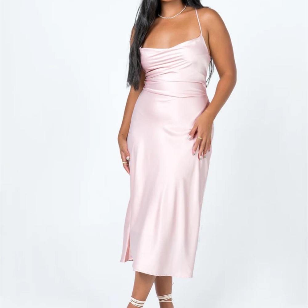 Princess Polly midi pink dress size 6